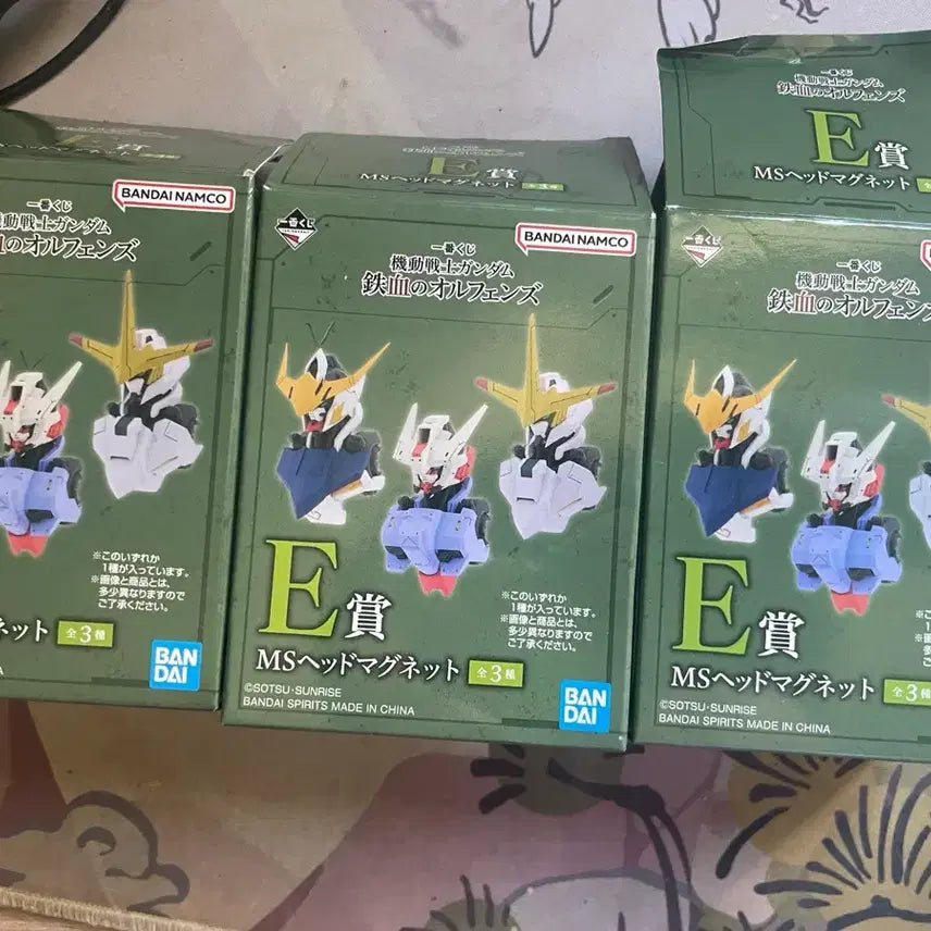 [BUNJANG] Gundam Iron-Blooded Orphans E Prize Head Magnet Figure Full Set / (풀셋) 제일복권 건담 철혈 E상 헤드 마그넷 피규어