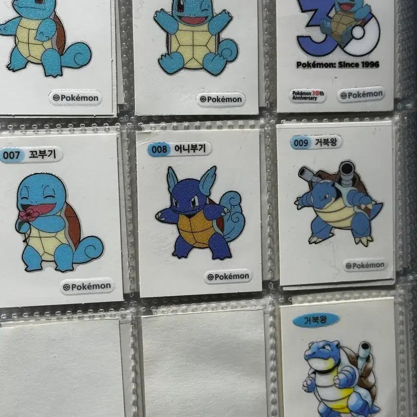 [BUNJANG] Pokemon Gen 1 &amp; 2 Full Set Stickers / 포켓몬 띠부씰 1세대 2세대 전종