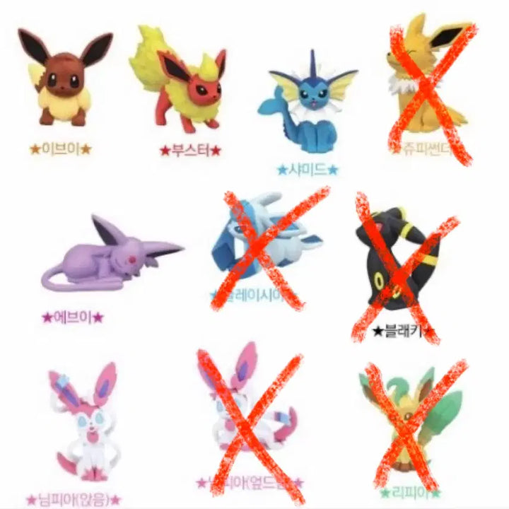 [BUNJANG] Pokemon Eevee Collection Figure 2 / 포켓몬 이브이 컬렉션 피규어2
