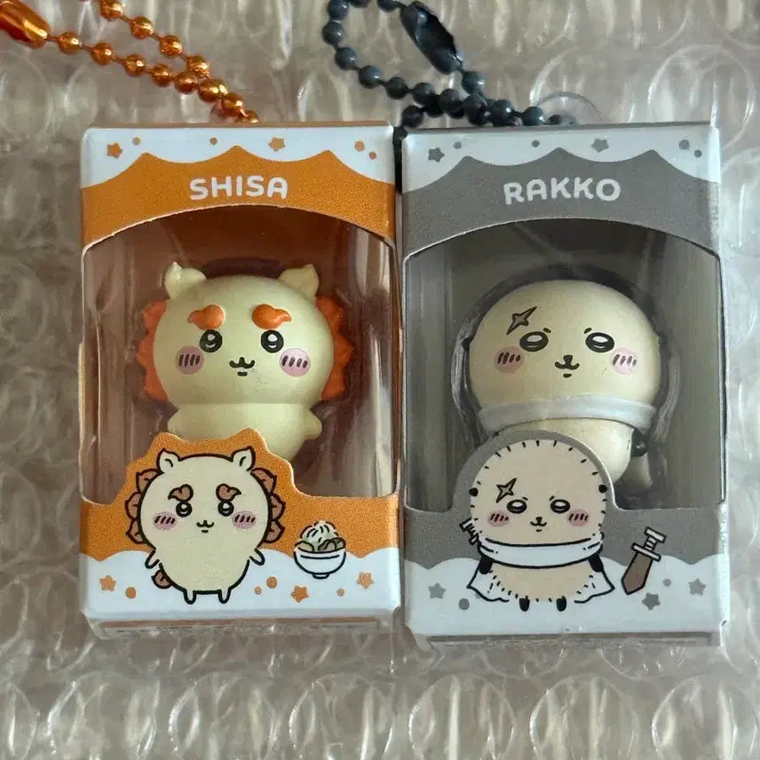 [BUNJANG] Chikawa Chocobox Figures &amp; Keychain Set (Includes "Sisa" and "Ratco") / [일괄] 먼작귀 치이카와 초코박스 시사+랏코 피규어 키링 세트