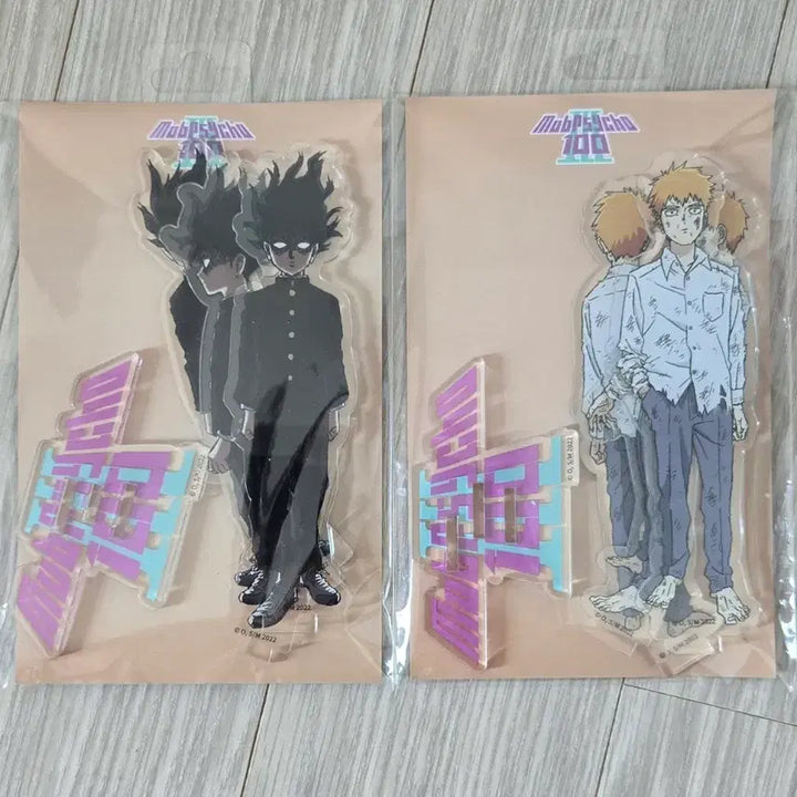 [BUNJANG] Mob Psycho 100 Mob &amp; Reigen Collaboration Cafe Acrylic Stand / 모브사이코 몹싸 모브 레이겐 콜라보 카페 아크릴