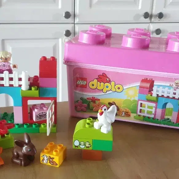 [BUNJANG] LEGO DUPLO Pink Box (Used) / 중고 정품 레고 듀플로 LEGO 핑크 박스