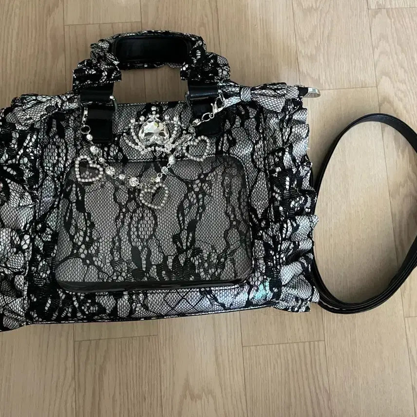 [BUNJANG] Palelfy Itabag Black Lace / palelfy 팔엘피 이타백