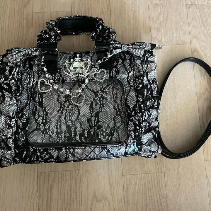 [BUNJANG] Palelfy Itabag Black Lace / palelfy 팔엘피 이타백