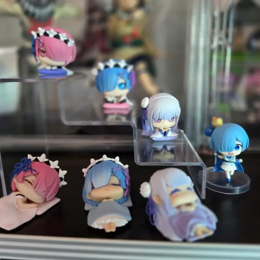 [BUNJANG] Re:Zero Ram &amp; Rem Gacha Figure Set / RE: 리 제로부터 시작 / 렘 람 / 가챠 / 피규어 6+1 [일괄]
