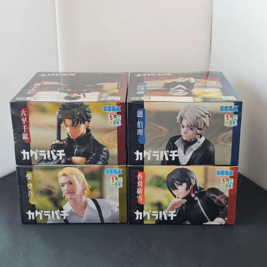 [BUNJANG] Kagurabachi Chokonose High Premium Figures Set (Chihiro, Hakuri, Shiba, Hiyuki) - Unsealed / [미개봉] 세가 카구라바치 초코노세 하이프리미엄 피규어 4종 일괄 치히로 시바 히유키 하쿠리