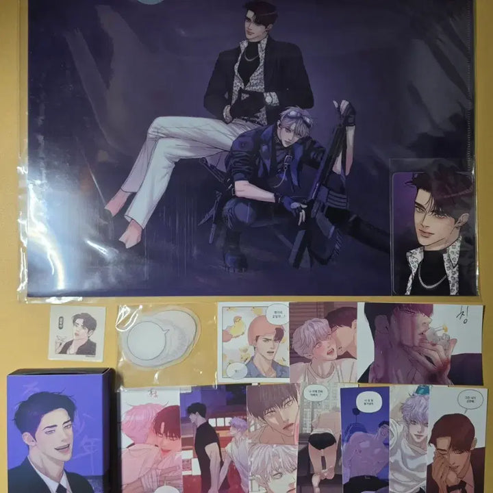 [BUNJANG] JooAh Collection Sticker &amp; Clear File / 레진 조개소년 잉깅 강두식 진주하 컬렉션스티커 띠부씰 클리어파일