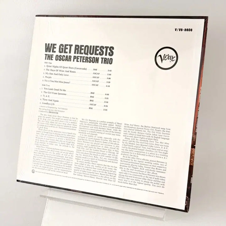 [BUNJANG] Oscar Peterson Trio We Get Requests LP Record / US 재즈명반 오스카 피터슨 트리오 LP 레코드 Oscar Peterson We Get Requests 레이브라운