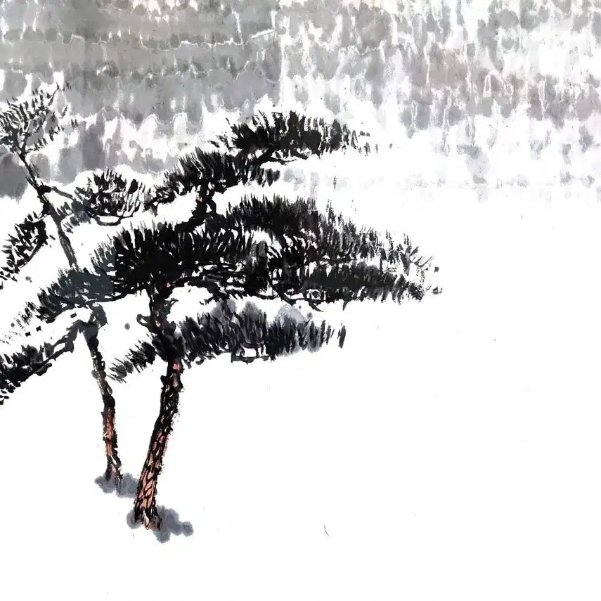 [BUNJANG] Sumeukhwa Pine Tree Painting / 수묵화 소나무 그림