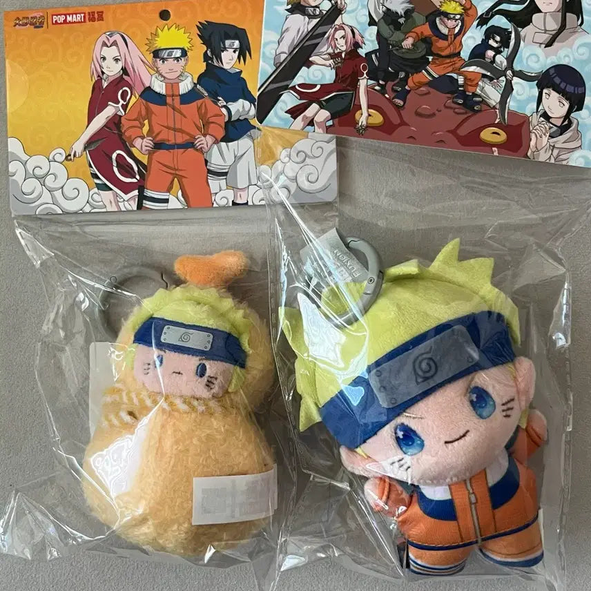 [BUNJANG] Naruto Pop Mart Plush Set (2 Types) / 나루토 중국 쿠지 팝마트 나루토 봉제인형 2종 일괄