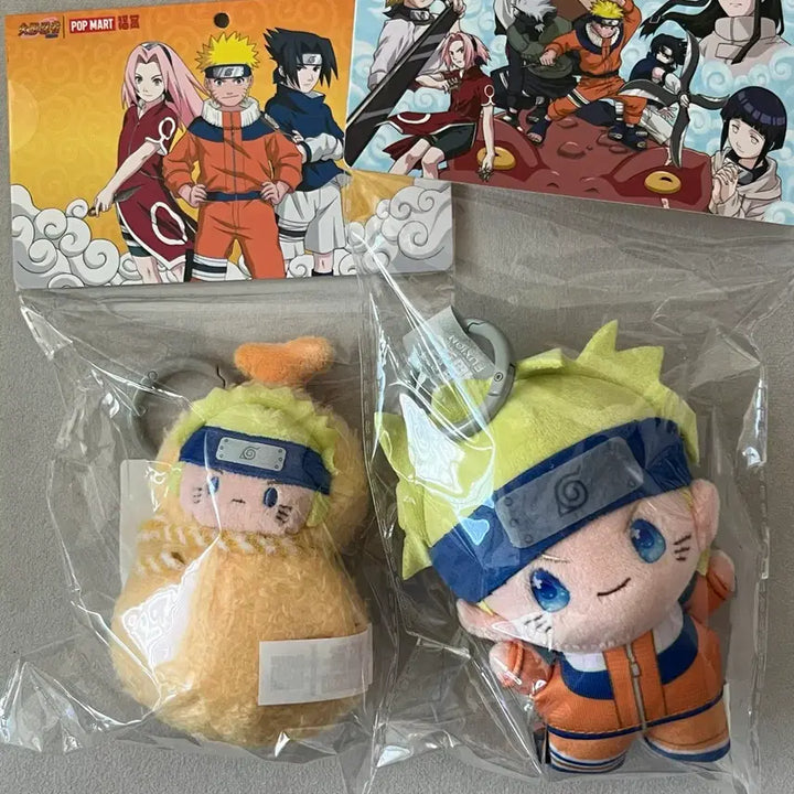 [BUNJANG] Naruto Pop Mart Plush Set (2 Types) / 나루토 중국 쿠지 팝마트 나루토 봉제인형 2종 일괄