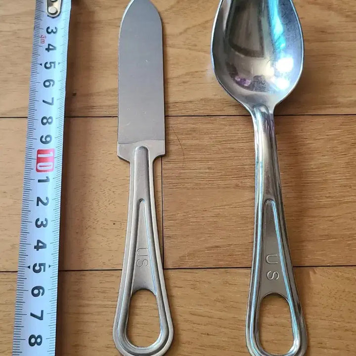[BUNJANG] US Military Original Field Mess Kit Spoon Set (2 Types) - Bundle / 미군 오리지날야전식기 스푼 등 2종 일괄