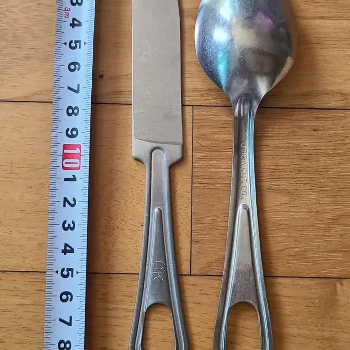 [BUNJANG] US Military Original Field Mess Kit Spoon Set (2 Types) - Bundle / 미군 오리지날야전식기 스푼 등 2종 일괄