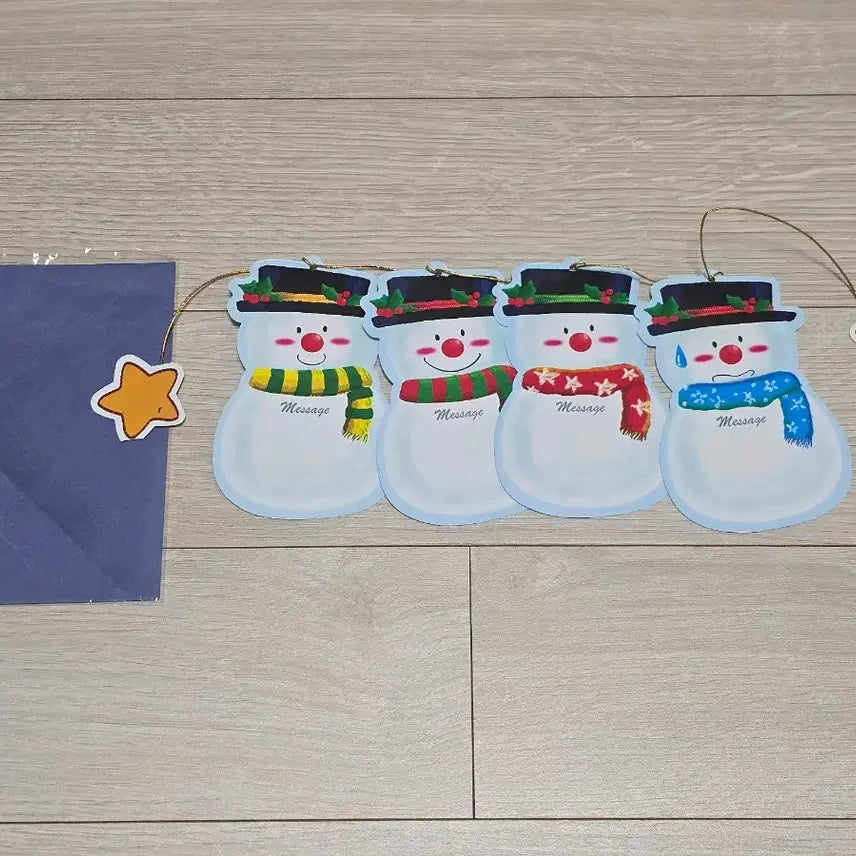 [BUNJANG] Christmas Snowman Card / 크리스마스 눈사람 카드