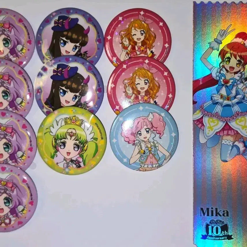 [BUNJANG] PriPara &amp; Aikatsu! Can Badge &amp; Ticket Set / 브이스퀘어 프리파라 아이엠스타 캔뱃지 티켓
