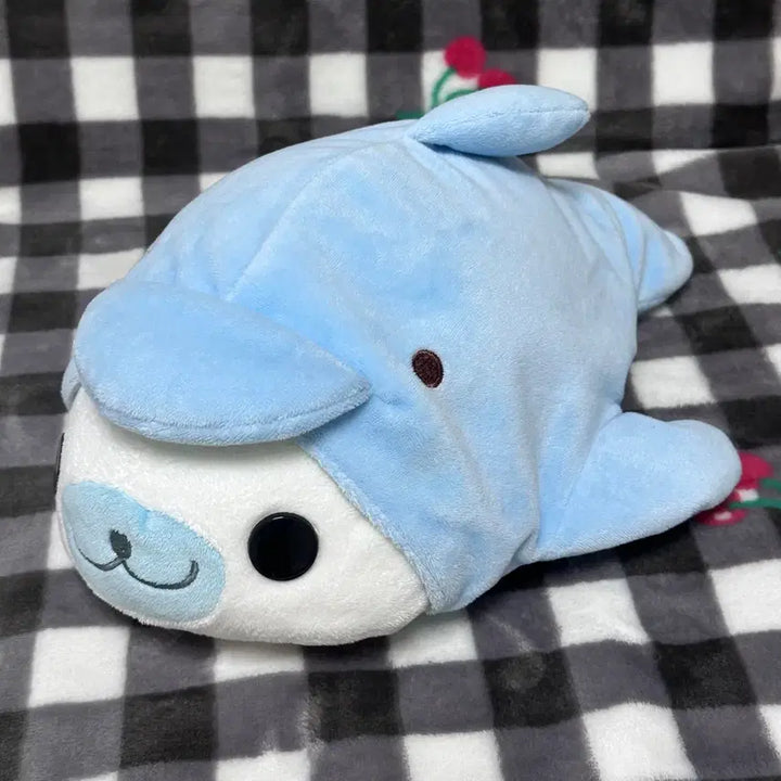 [BUNJANG] San-X Mamegoma Large Dolphin Plush (Approx. 38cm) / 초레어 고전 산엑스 대형 돌고래 마메고마 인형