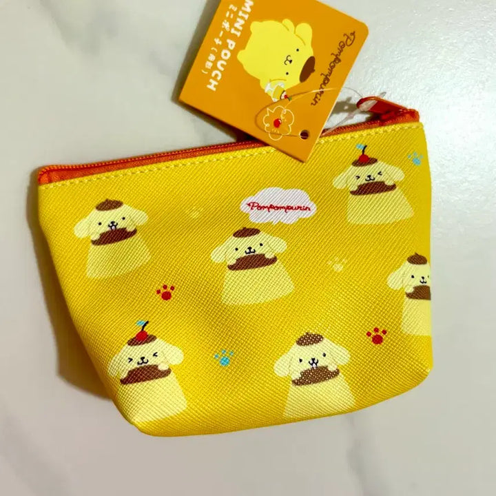 [BUNJANG] Sanrio Pompompurin Mini Pouch Yellow New / 산리오 폼폼푸린 미니 파우치 옐로우 새상품