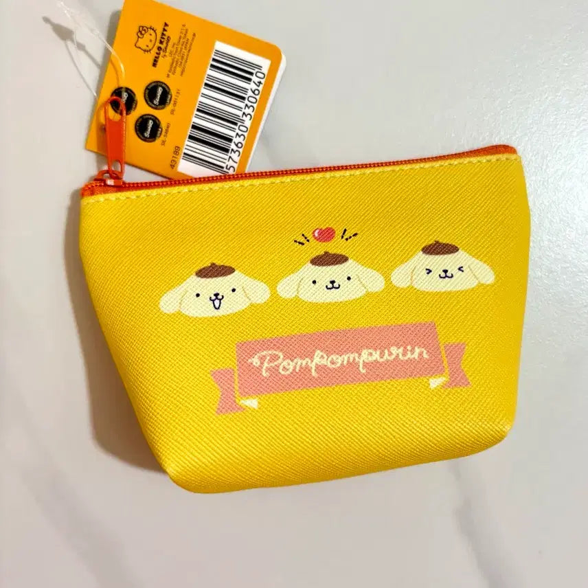 [BUNJANG] Sanrio Pompompurin Mini Pouch Yellow New / 산리오 폼폼푸린 미니 파우치 옐로우 새상품