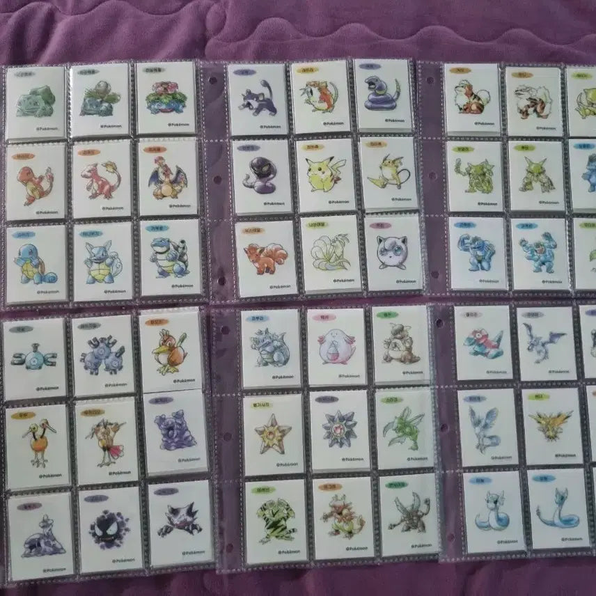[BUNJANG] Pokemon Artwork Special Sticker Full Set (Excluding Mewtwo) / 포켓몬 아트웍 스폐셜 띠부씰 전종(뮤츠X)