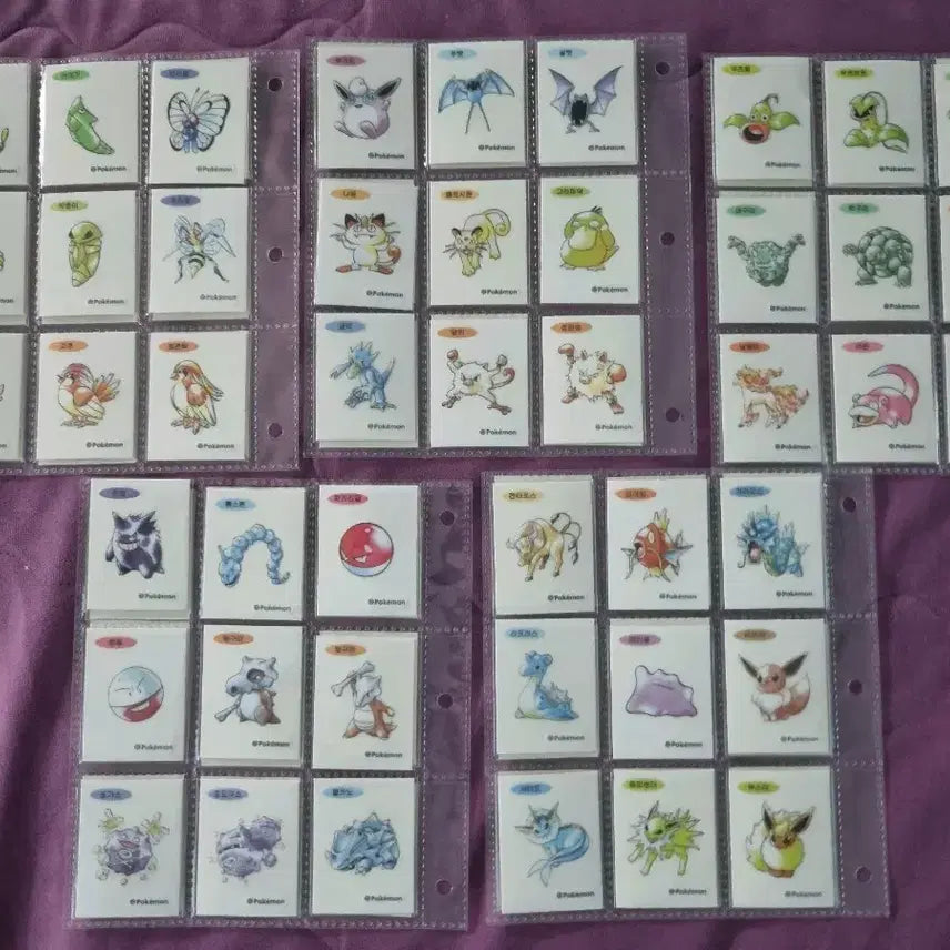 [BUNJANG] Pokemon Artwork Special Sticker Full Set (Excluding Mewtwo) / 포켓몬 아트웍 스폐셜 띠부씰 전종(뮤츠X)