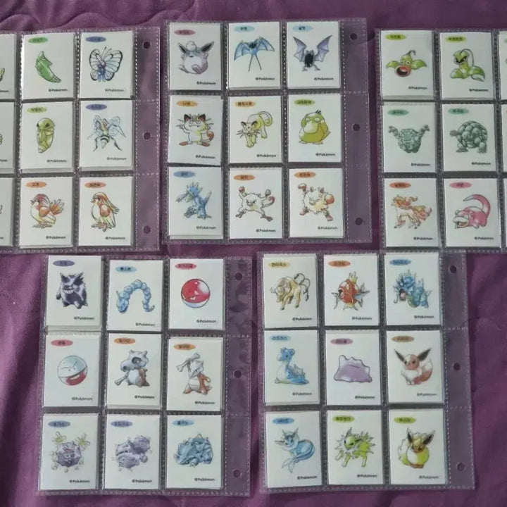 [BUNJANG] Pokemon Artwork Special Sticker Full Set (Excluding Mewtwo) / 포켓몬 아트웍 스폐셜 띠부씰 전종(뮤츠X)