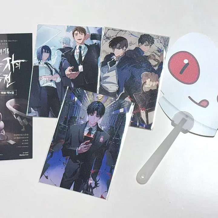 [BUNJANG] GyeChul (Ghostly Departure) Postcard &amp; Fan Bundle Set / 괴담출근 괴출 엽서 부채 일괄 공식 팝업