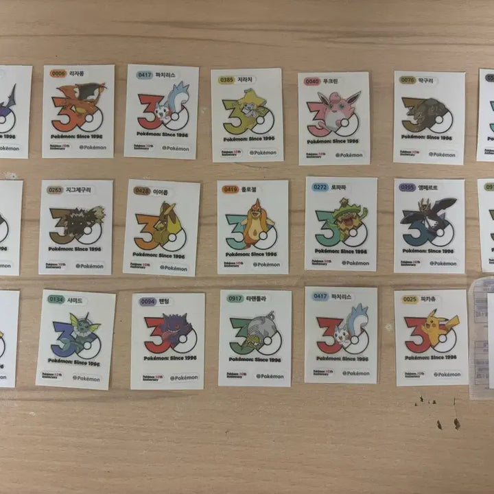 [BUNJANG] Pokemon Bread 30th Anniversary Stickers (Seasons 5 &amp; 6) / 포켓몬빵 30주년 띠부씰 시즌 5 시즌 6 판매 및 교환