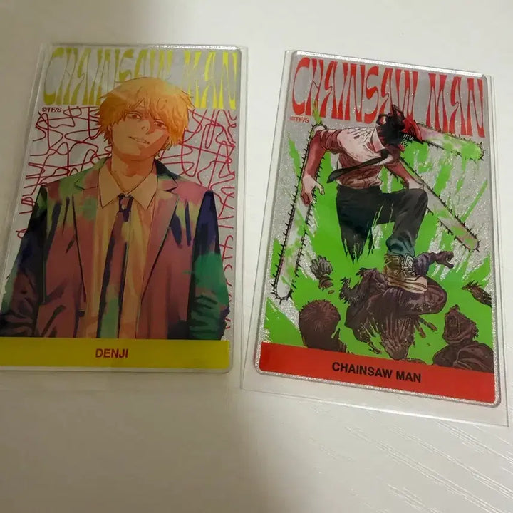 [BUNJANG] Chainsaw Man Metallic Acrylic Card Denji Set / 체인소맨 메탈릭 아크릴카드 덴지 세트