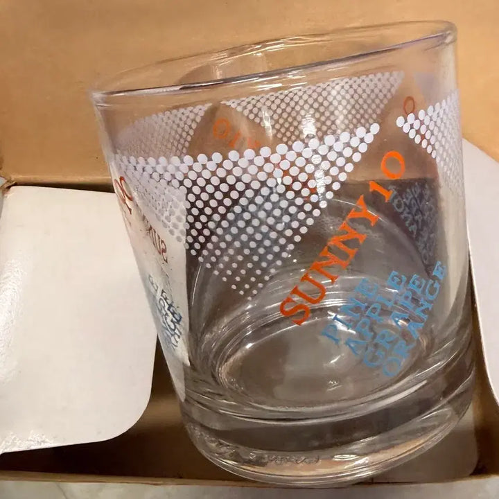 [BUNJANG] 80s-90s Retro Glass Cup - Haitai Sunny Ten / 8090 레트로 유리컵 해태 써니텐