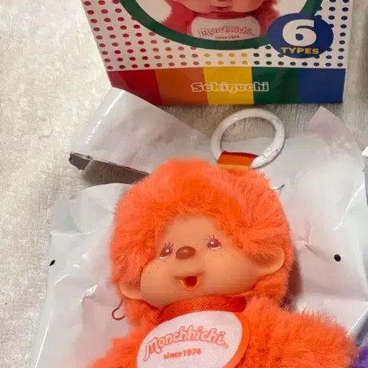 [BUNJANG] Monchhichi Colorful Orange / 몬치치 컬러풀 오렌지