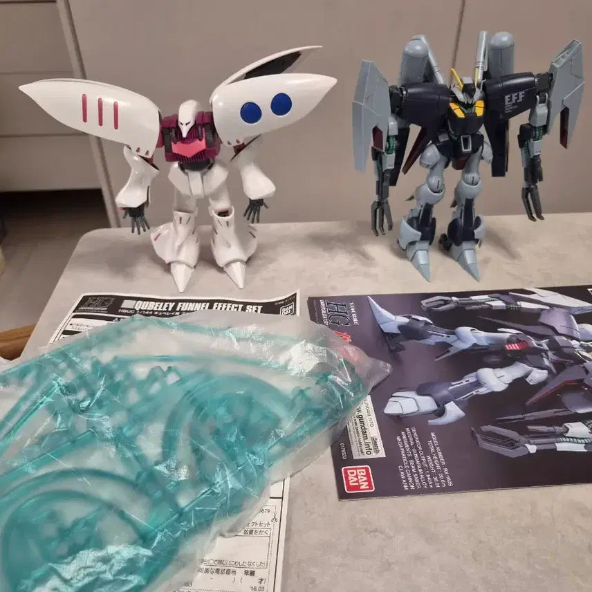 [BUNJANG] Bandai HG Qubeley &amp; Byarlant Custom Model Kit / 반다이 hg 큐베레이+판넬이펙트