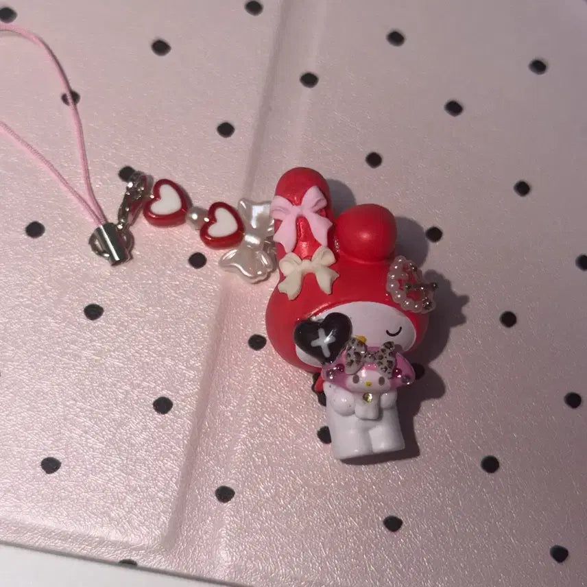 [BUNJANG] Sanrio My Melody Mini Figure Strap (Customized) / 산리오 마이멜로디 미니 피규어 스트랩 (커스텀)
