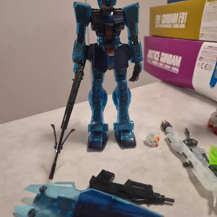 [BUNJANG] Bandai MG Limited Clear Color 4-Piece Bundle Set / 반다이 mg 한정판 클리어컬러 4종 일괄 판매
