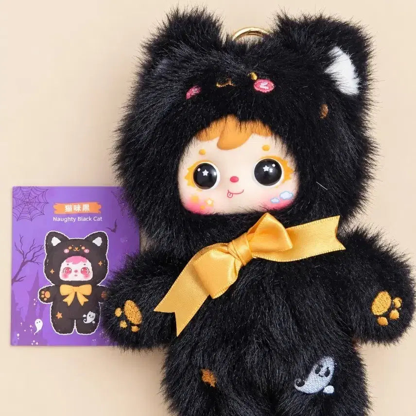 [BUNJANG] Samuel Halloween Black Cat Plush / 사무엘 할로윈 블랙캣(투눈)