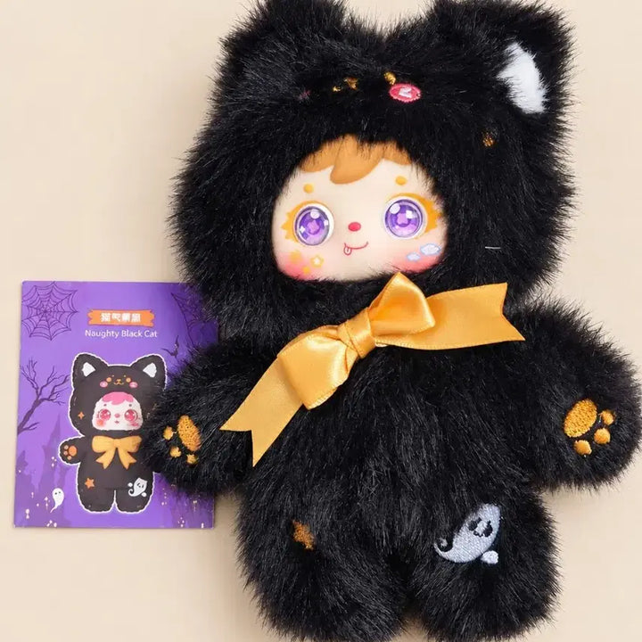 [BUNJANG] Samuel Halloween Black Cat Plush / 사무엘 할로윈 블랙캣(투눈)