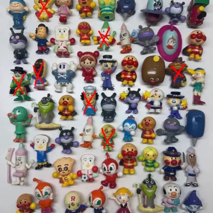 [BUNJANG] Anpanman &amp; Miffy Mini Figure Bundle Set / 호빵맨 미피 미니 피규어 일괄 세트 처분 급처 할인