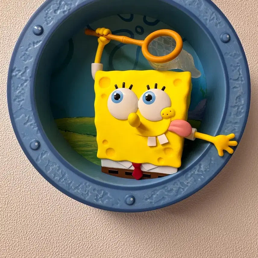 [BUNJANG] SpongeBob Wall Hanging Figure / 스폰지밥 벽걸이 피규어