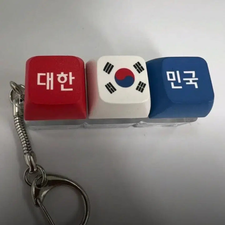 [BUNJANG] Taegukgi Theme Custom Mechanical Keyboard Keycap / 한국 태극기 굿즈 키캡(새상품)