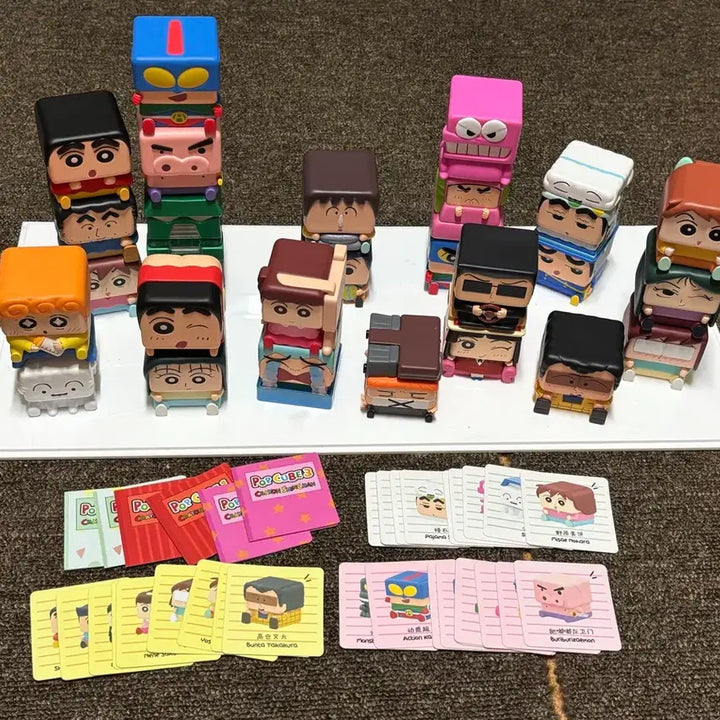 [BUNJANG] Crayon Shin-chan Pop Mart Cube Figure Full Set / 짱구 팝마트 큐브 피규어 풀셋 판매