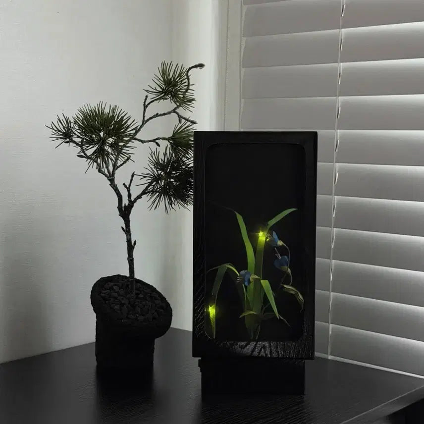 [BUNJANG] Japanese Vintage Wooden Firefly Object Mood Lamp / 원목 반딧불이 오브제 무드등 일본 빈티지 소품 고전완구