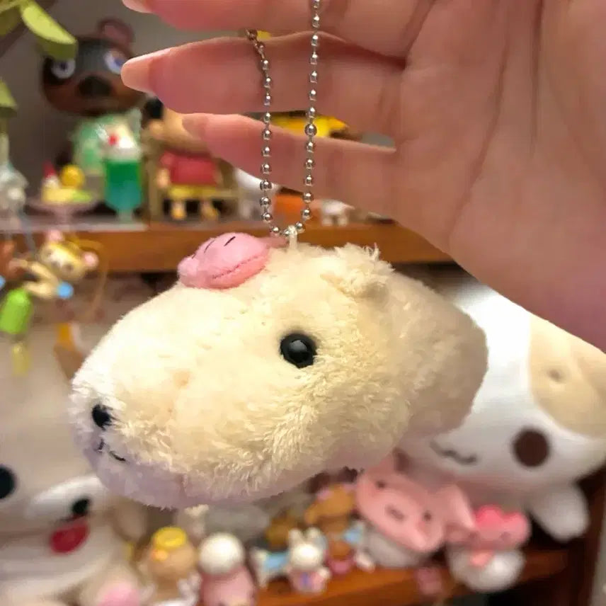 [BUNJANG] Capybarasan Clam Charm Mascot / 카피바라상 조개 인형 키링 마스코트