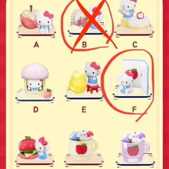[BUNJANG] Hello Kitty Apple Workshop Figure Set / 헬로키티 사과 공방 피규어