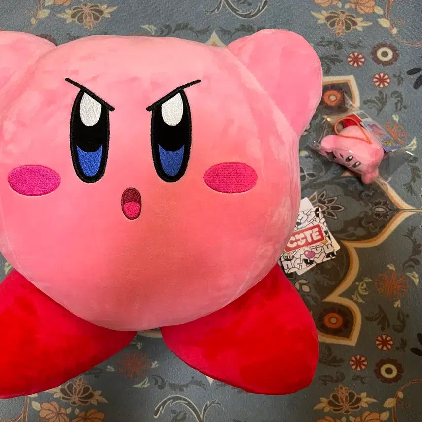 [BUNJANG] Kirby 33cm Large Plush + Plush Keychain Set / 별의커비_33cm 대형 인형 + 인형 키링 세트 새상품