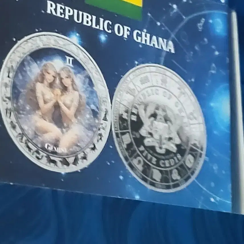 [BUNJANG] Zodiac Collection Goddess Series 1oz Silver Coins (Gemini &amp; Leo) / zodiac콜렉션 여신 시리즈 1oz 두점
