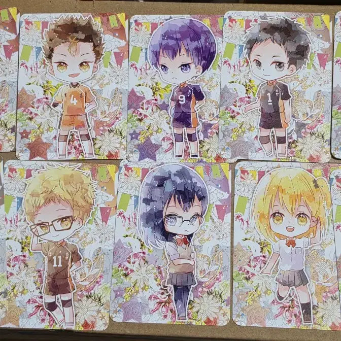 [BUNJANG] Haikyuu!! Unofficial Card Set (10pcs) Bundle / 하이큐 비공식 카드택 10종 일괄 양도