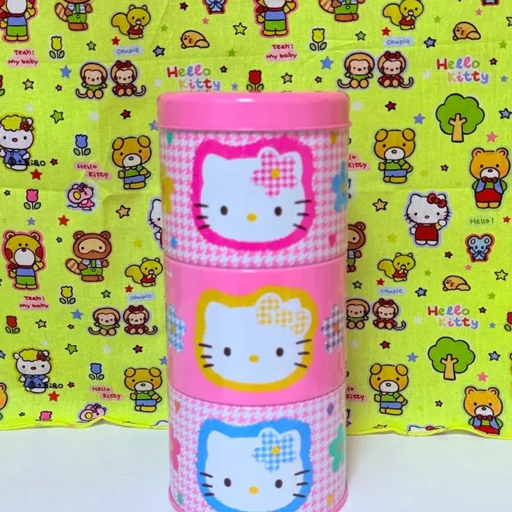 [BUNJANG] Sanrio Hello Kitty 3-Tier Storage Tin Case Set / 키티 3단 수납틴케이스