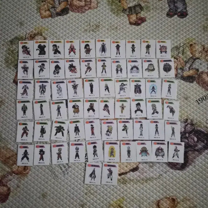 [BUNJANG] Dragon Ball Bread Sticker Set - 62 Pieces Bundle / 드래곤볼빵에 나온드래곤볼띠부씰 62장 일괄 판매합니다