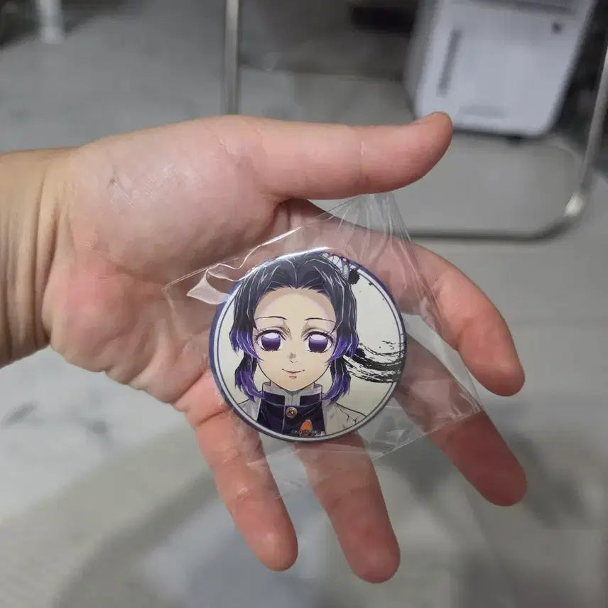 [BUNJANG] Demon Slayer Hashira Training Arc Shinobu Can Badge / 귀멸의칼날 하시라전 기둥전 시노부 캔뱃지