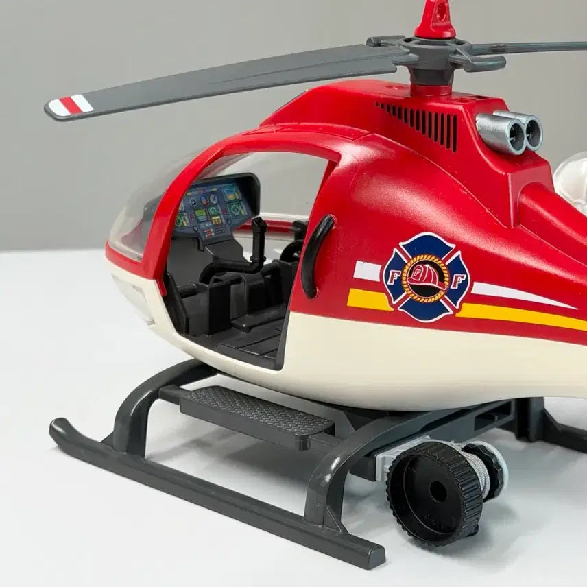 [BUNJANG] Playmobil Fire Helicopter Figure Bundle Set / 플레이모빌 소방 헬리콥터 피규어 (일괄 판매)