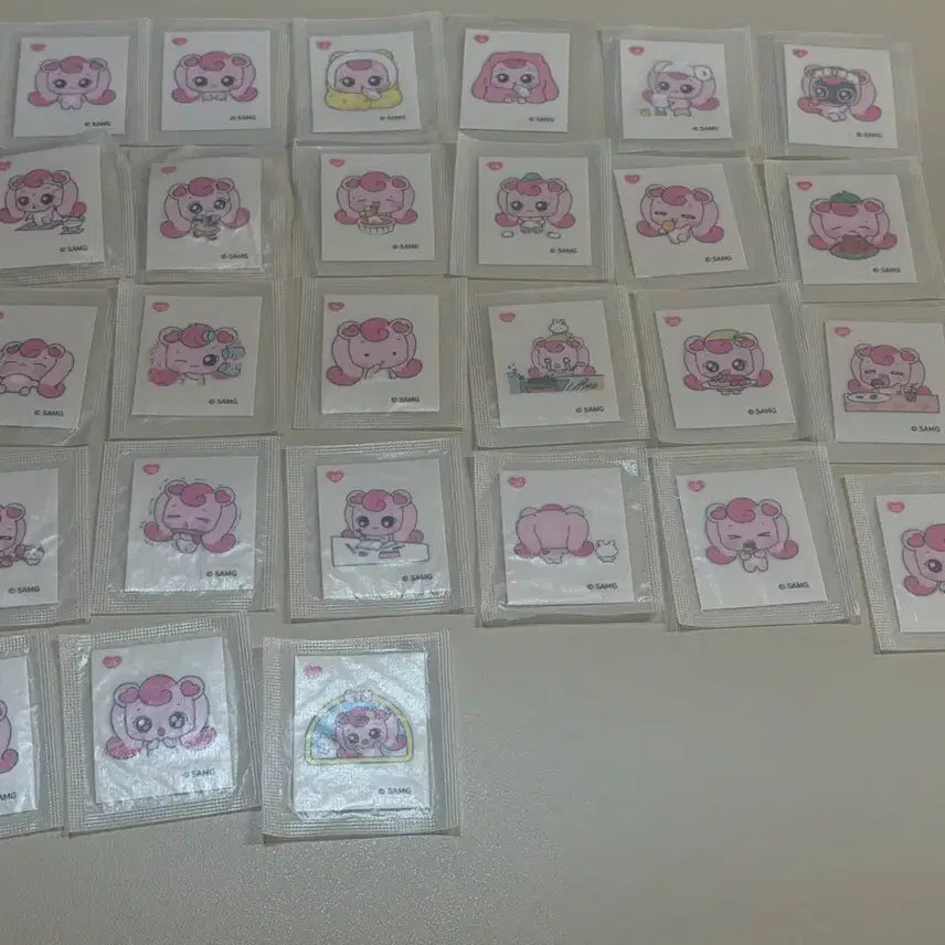 [BUNJANG] Jellyping Hachyuping Sticker Set 27 Types Sealed / 젤리핑 하츄핑 띠부씰 27종 미개봉